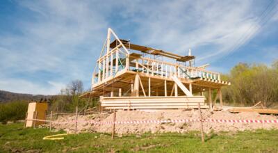 construction d'une maison en bois