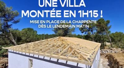 Une villa montée en 1h15, c'est possible !