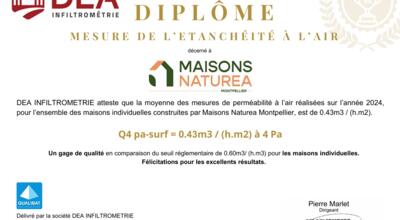 Les maisons ossature bois Maisons Naturéa : une performance remarquée dont nous sommes fiers !