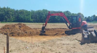 Démarrage de notre chantier à Bohas-Meyriat-Rignat (01250)