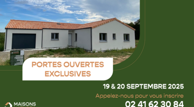 Portes Ouvertes Exclusives les 19 et 20 septembre 2025