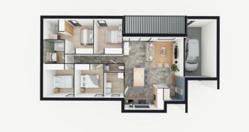 Plans de la maison Nova – 4 chambres 1