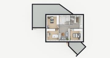 Plans de la maison Floréa – 4 chambres 2