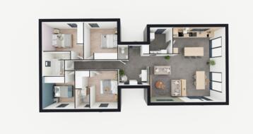 Plans de la maison Oria – 3 chambres 1